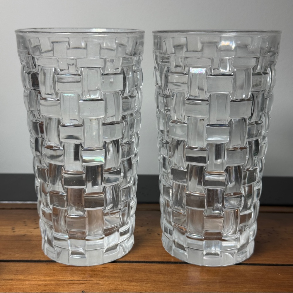 Set Of 2 Vintage NACHTMANN Bossa Nova Drinking Glasses Cocktail Highball MCM